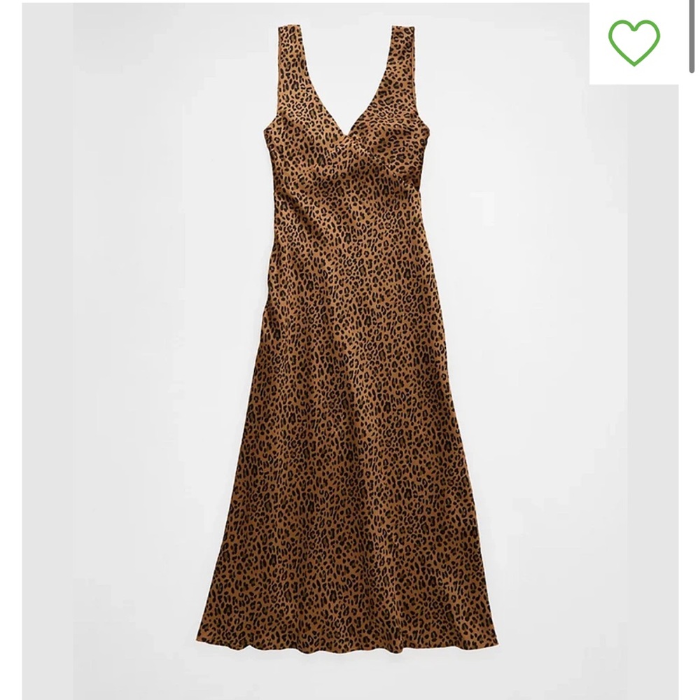 AE Leopard Midi Slip Dress